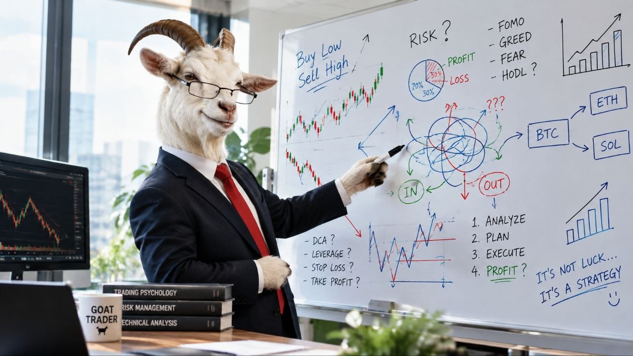Gerard teaching his trading strategy on a whiteboard